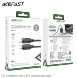 [1 for 1] Acefast C16-03 USB-C to USB-C TPE Charging Data Cable (1.2m) - Black