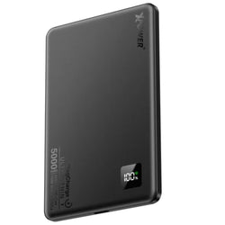 XPower M5K 2 In 1 PD 3.0+MagSafe 5,000mAh Ultra-Thin Aluminium Powerbank - Black