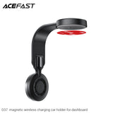 Acefast D37 Magnetic Wireless Charging Car Holder for Dashboard - Black