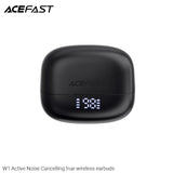 Acefast W1 Active Noise Cancelling True Wireless Earbuds - Black