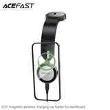 Acefast D37 Magnetic Wireless Charging Car Holder for Dashboard - Black